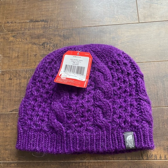 The North Face Canle Minna Purple Beanie - Picture 8 of 8